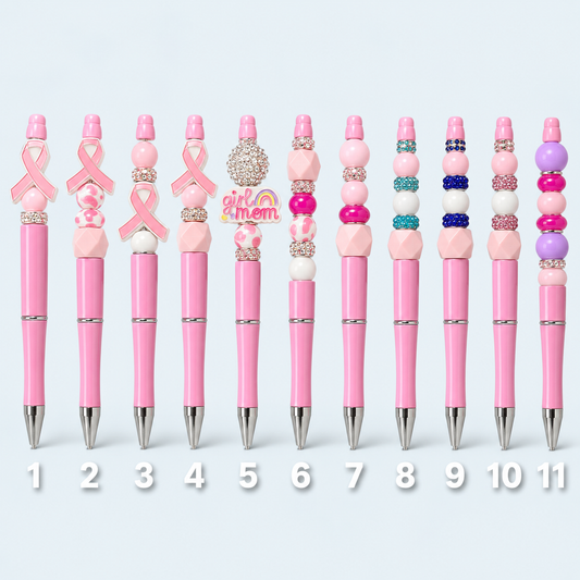 Pink Beaded Pens